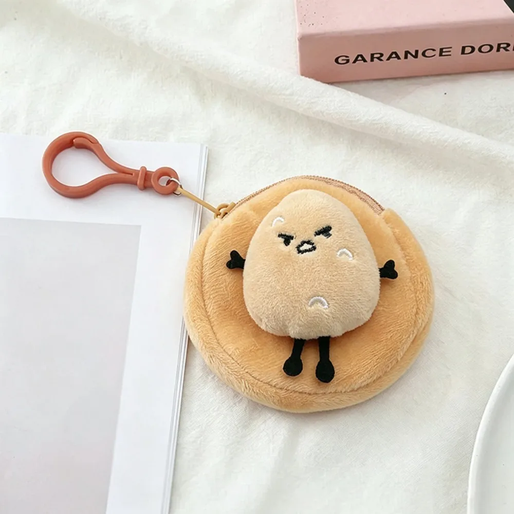 Creative Cartoon Potato Coin Purse Mini Small Wallet Portable Round Earphone Cable Storage Bag