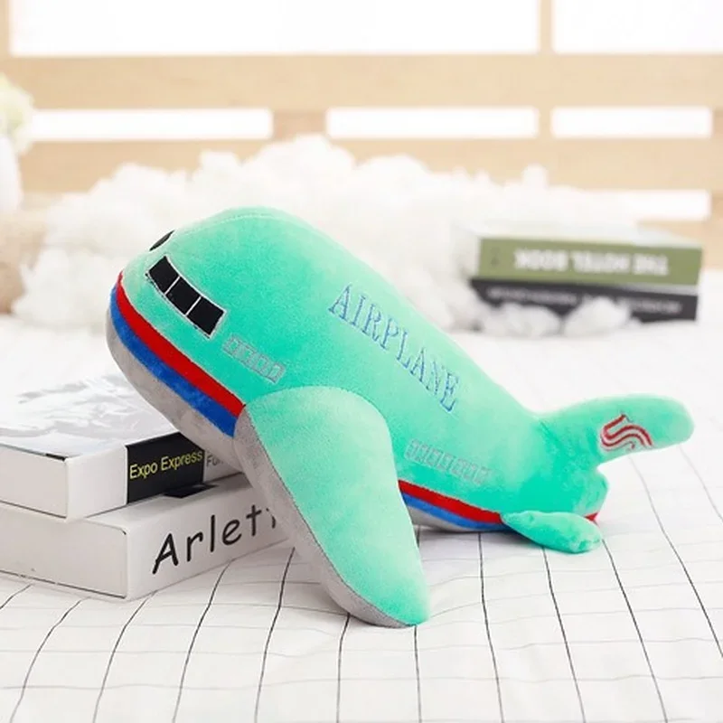 Plush Toy Aviation Airplane Model Plush Doll Children Creative Doll Photography Props Simulation Airplane