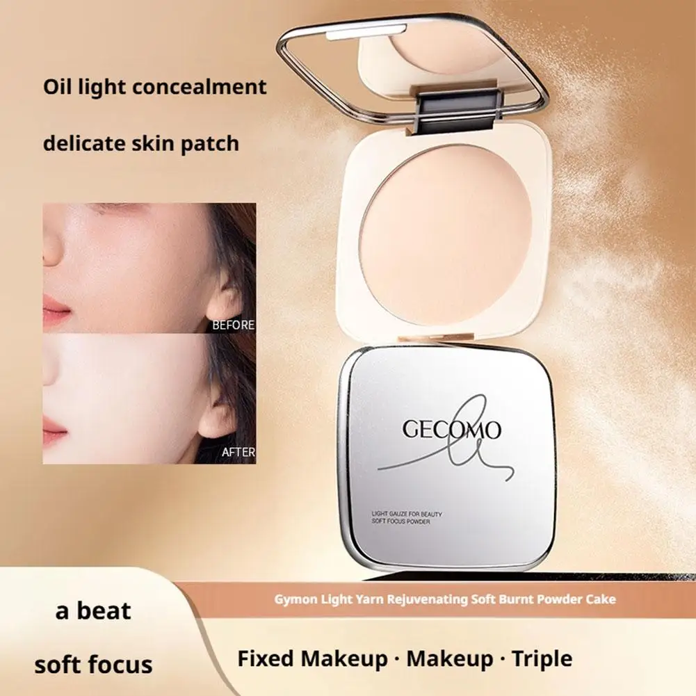 Polvere pressata sbiancante Controllo olio impermeabile Polvere correttore a lunga durata Correttore opaco naturale Tenere trucco Polvere di miele