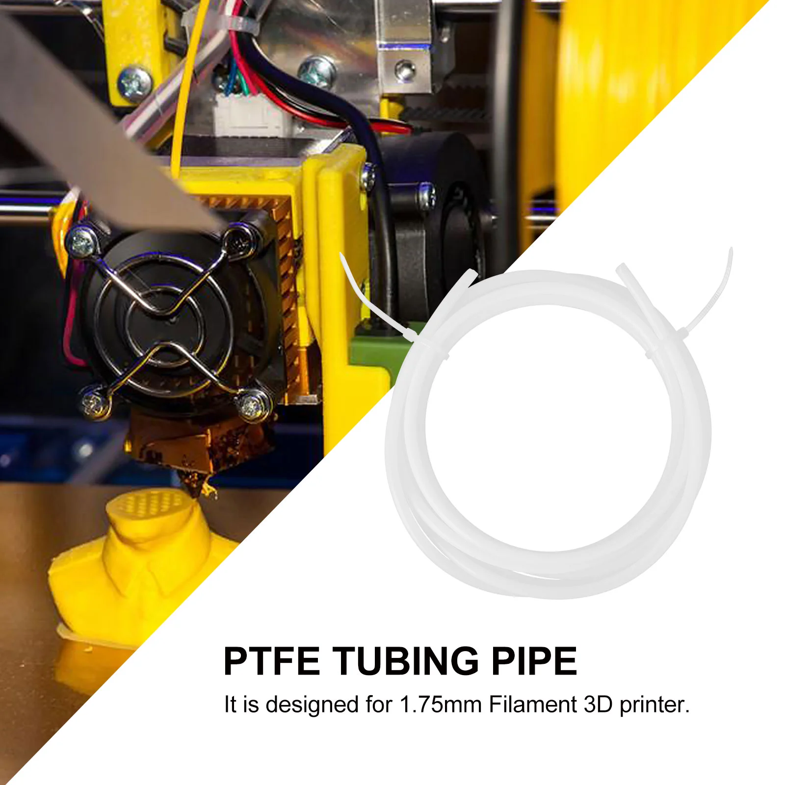 Tubo de filamento de 175 mm Tubo de PTFE Tubo Impresora 3D Diámetro exterior Bowden 2 metros