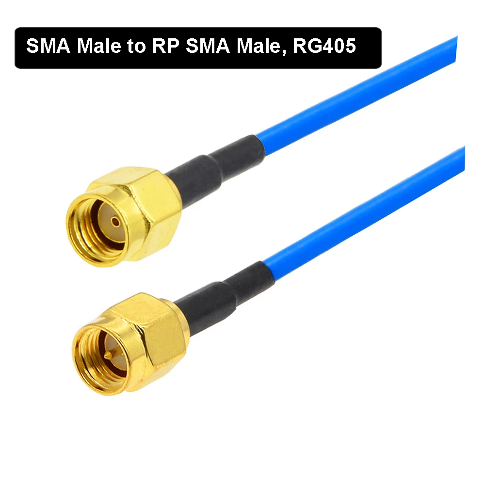BEVOTOP SMA-Stecker auf SMA-Stecker, HF-Koaxialkabel, RG405-Kabel, Hochfrequenz-Testkabel 086, 50 Ohm 4
