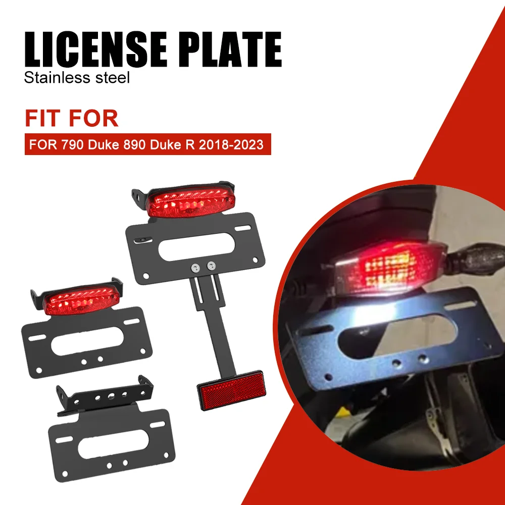 Motorcycle License Number Plate Frame Holder Bracket Tail Tidy Fender Eliminator For 790 Duke 2018-2024 DUKE 890 R DUKE890 GP