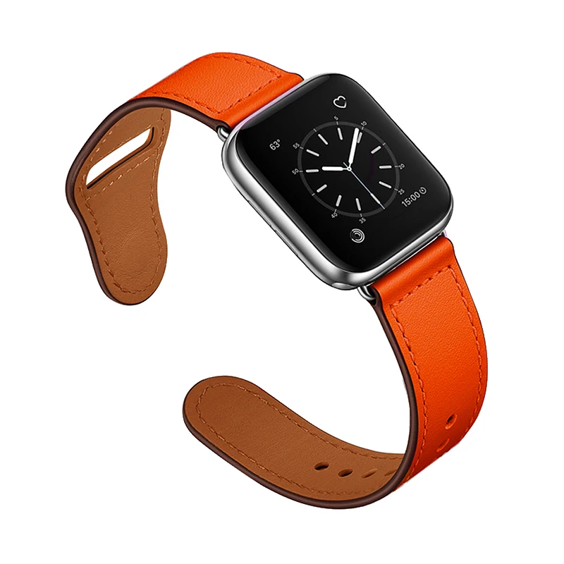 Apple Watch Ultra SE 87654321 series classic leather strap black brown men and women universal wristband 44mm 41mm 45mm 49mm