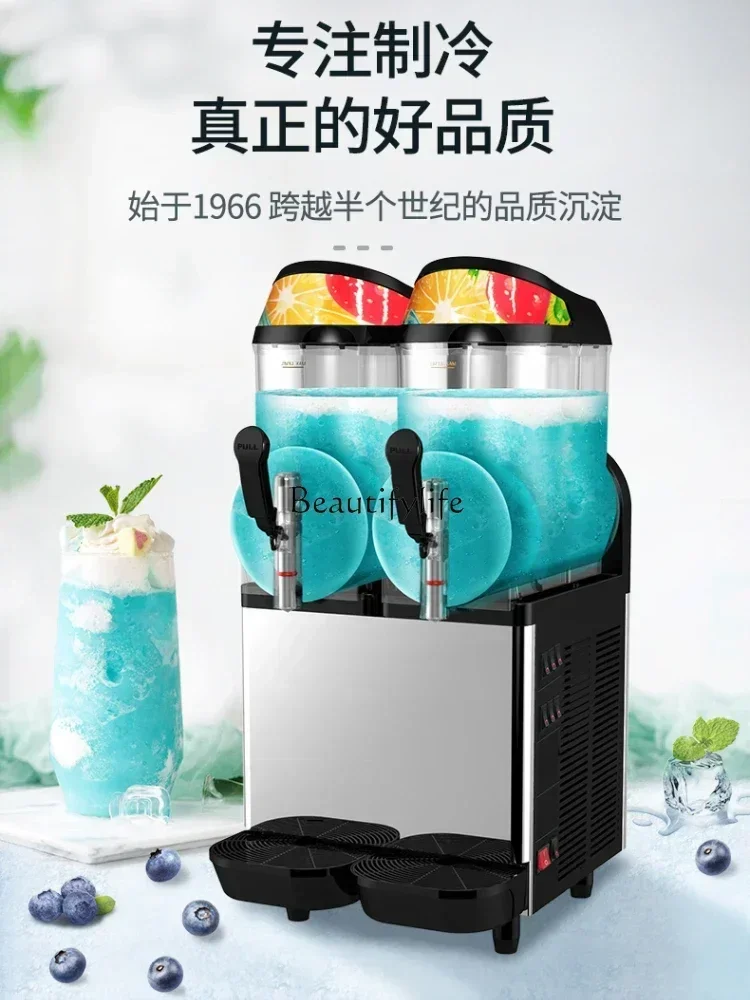 Snow Melter XC224 Commercial Double Cylinder Slush Cold Drink, Smoothie, Beverage Machine