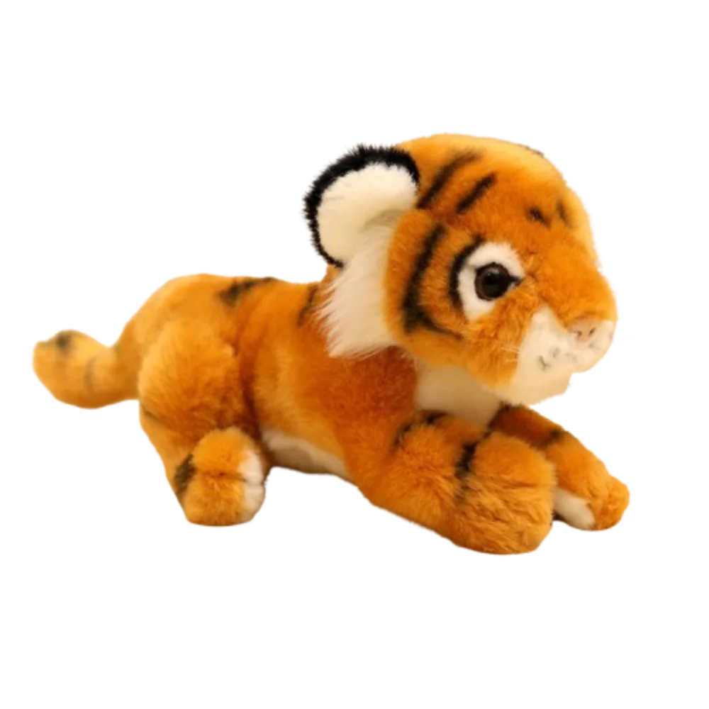 

Fluffy Simulation Tiger Plush Toy Soft Collection Tiger Stuffed Doll Cartoon 14-25cm Forest Tiger Pillow Dolls Car Decor