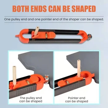 シンプルな輪郭 木工測定 形状取得ゲージ 形状取得装置 不規則測定 キャンバー