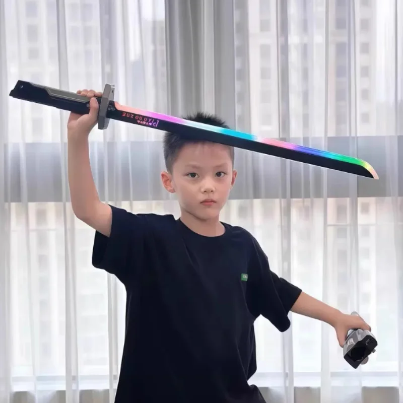 لعبة سيف ليزر لامعة للأولاد - سكين الساموراي الخفيف المتوهج للأطفال والكبار لعبة مضيئة مبتكرة #5