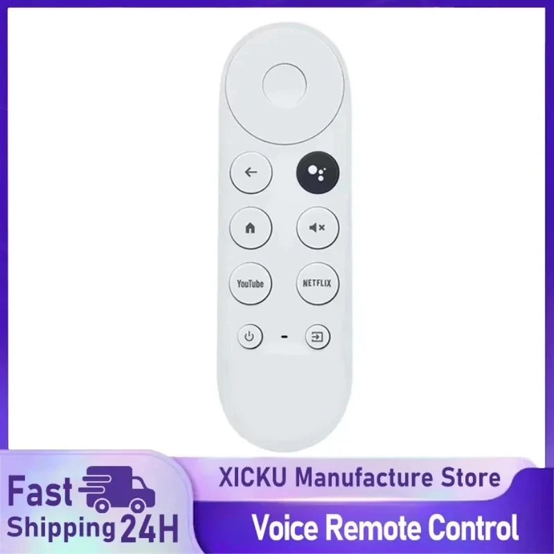 Control Remoto de Voz de Repuesto G9N9N 2026 (SOLO Control Remoto) para Reproductor de Streaming Google Chromecast 4k Snow