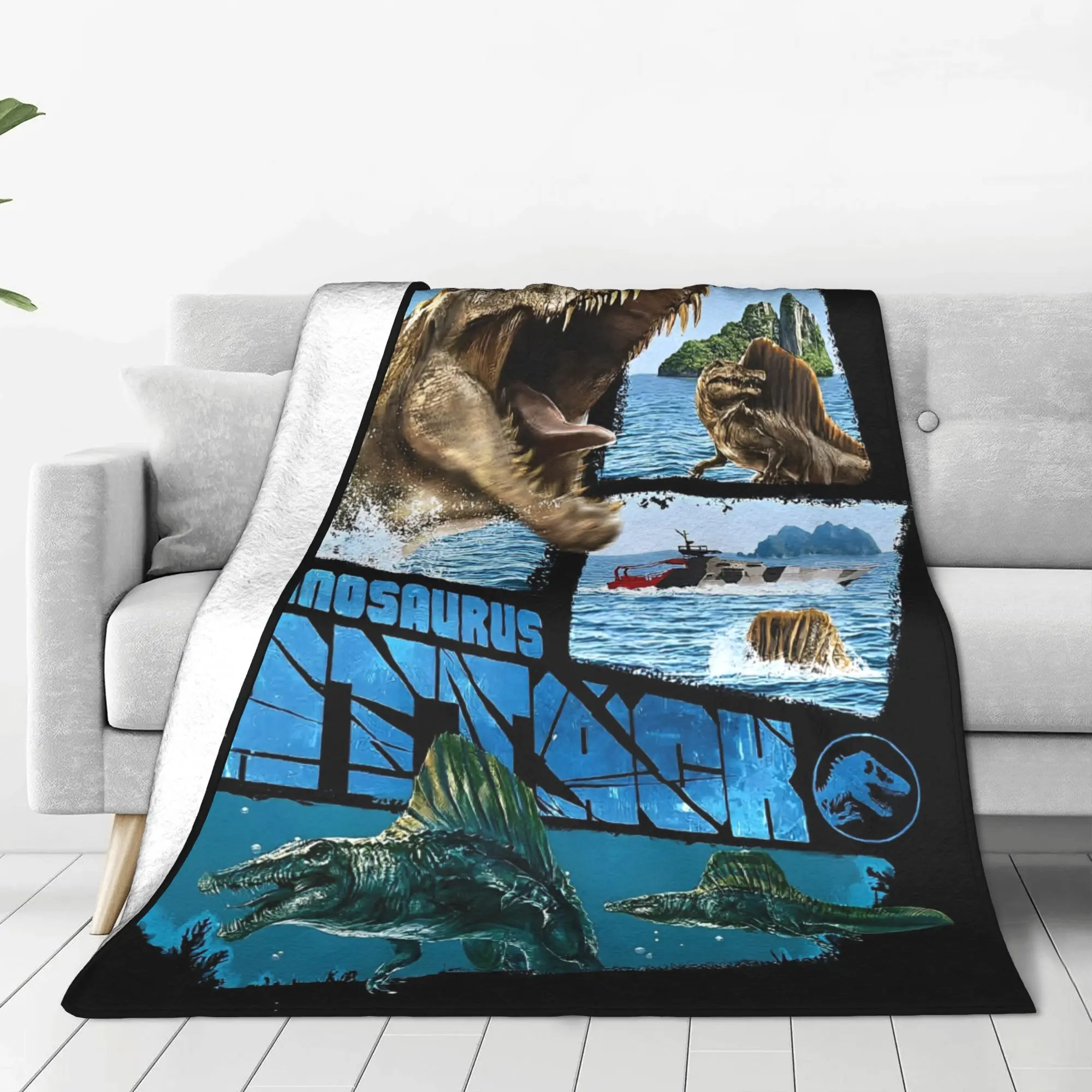 الجوراسي ولادة جديدة ثلاثة عناصر العالم بطانية سوبر لينة أفخم الفراش يلقي لغرفة المعيشة الطفل الفانيلا المفرش غطاء السرير