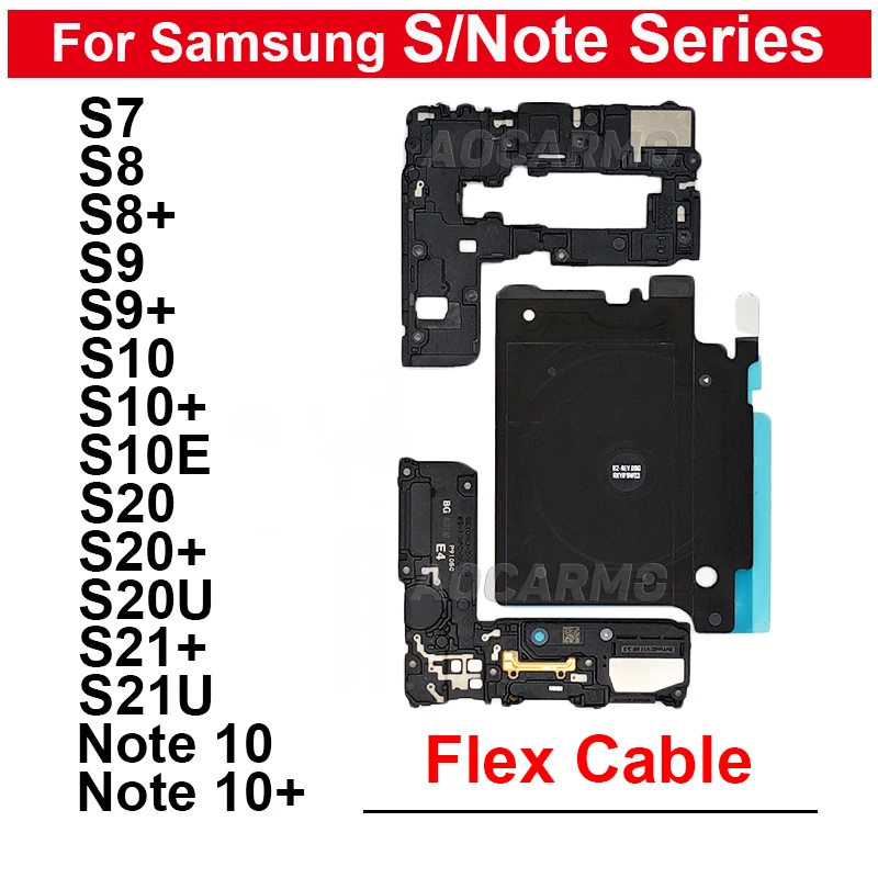 For Samsung Galaxy S7Edge S8 S9 S10 S21 Plus Wireless Charging Coil NFC Loudspeaker Signal Antenna Motherboard Metal Sheet Cover