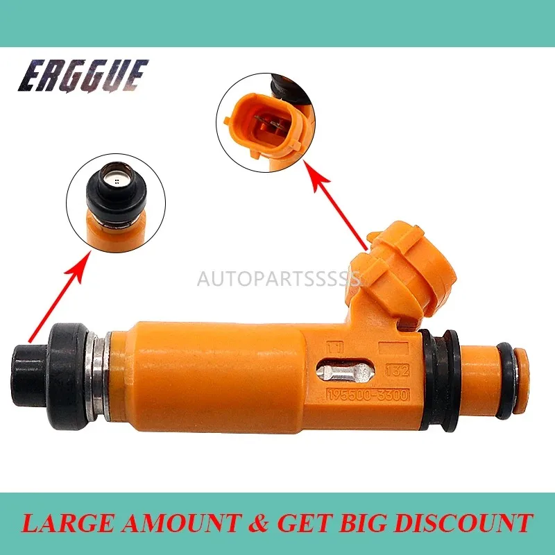 1/6/12PCS Original 195500-3300 1955003300 MD337900 FJ662 Fuel Injector For Mitsubishi Montero Sport 3.5L 1999-2004 Accessories