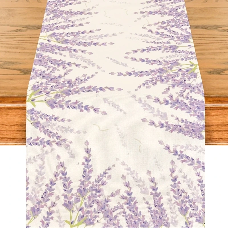 Lavender Spring Table Runner Table Decoration Wedding Birthday Parties Supply