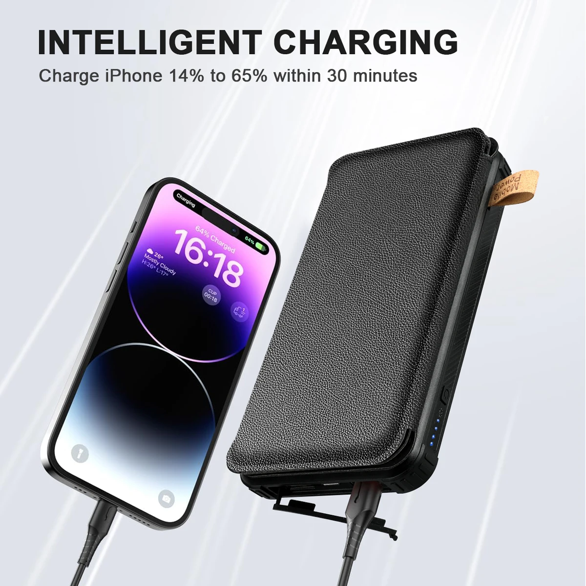 20000mAh Solar Power Bank Camping Portable Folding Waterproof Solar Panels USB Output Device Sun Power For iPhone Huawei