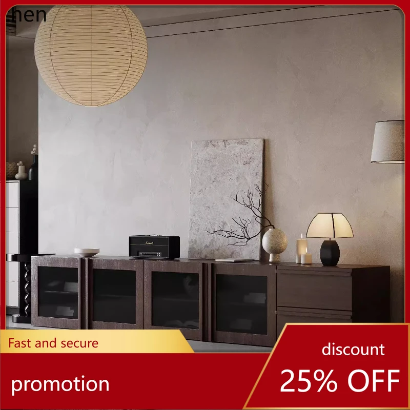 HT module combination cabinet walnut color solid wood bedside table dining side cabinet medieval