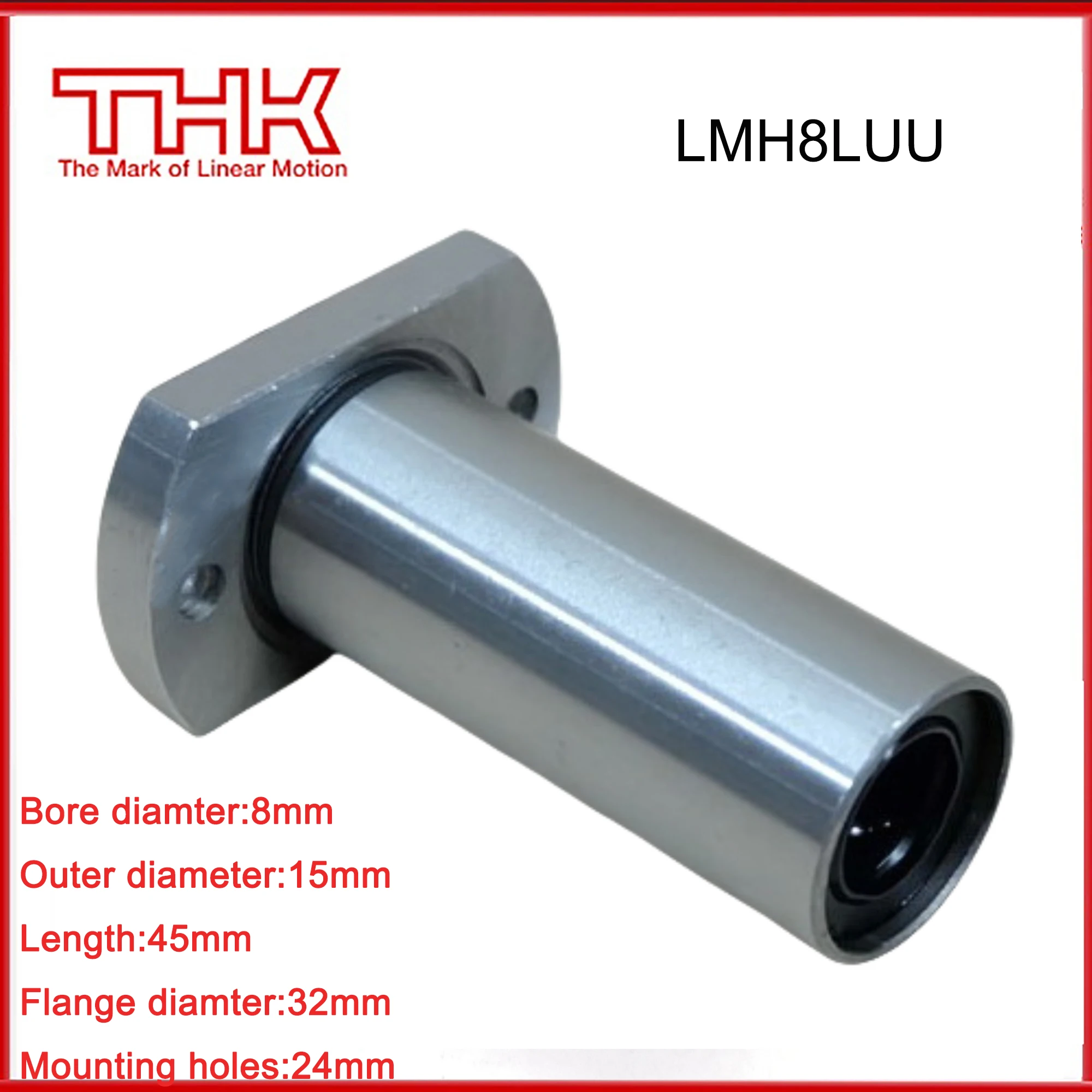 

THK Linear bearings LMH8LUU LMH8L guide rails for 3D Printer CNC Actuator Spindle Guides for Robot Lathe Shaft