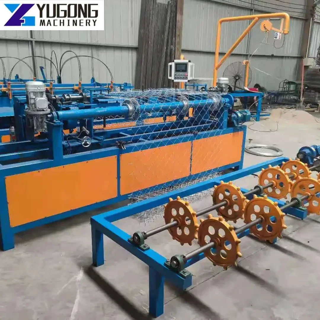 YG Factory Automatic Single Wire Full Automatically Chain Link Fence Machine