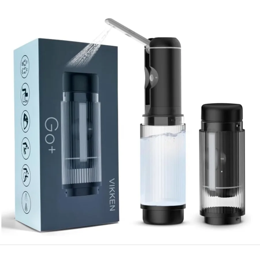 

VIKKEN® Travel Bidet USB-Type C Electric Rechargeable Mobile Handheld Ultra Strong Water Spray Personal Hygiene Self Care for M