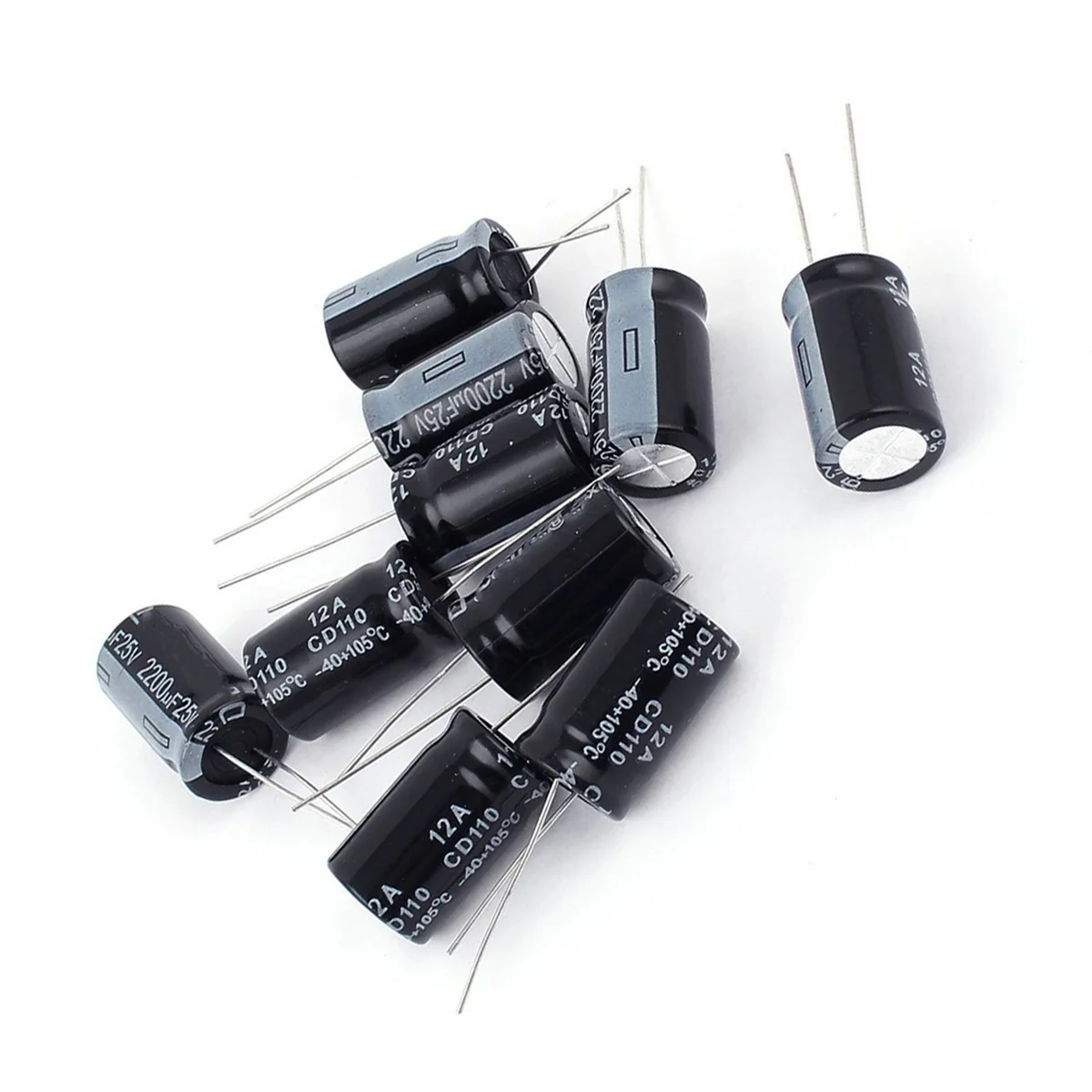 BNVN-30Pcs 25V 2200UF Алюминиевый электролитический конденсатор со сквозным отверстием 13X20 мм