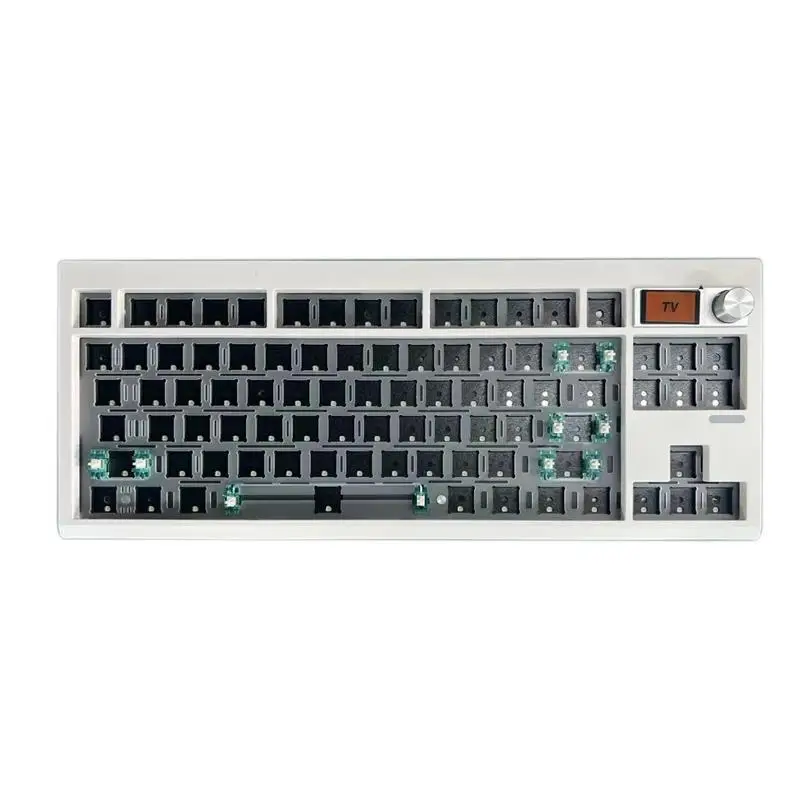 New!!! GMK87 Mechanical Keyboard KIT With Display Screen RGB Backlit Gasket Structure Gaming Hot Swap Keyboard for VIA