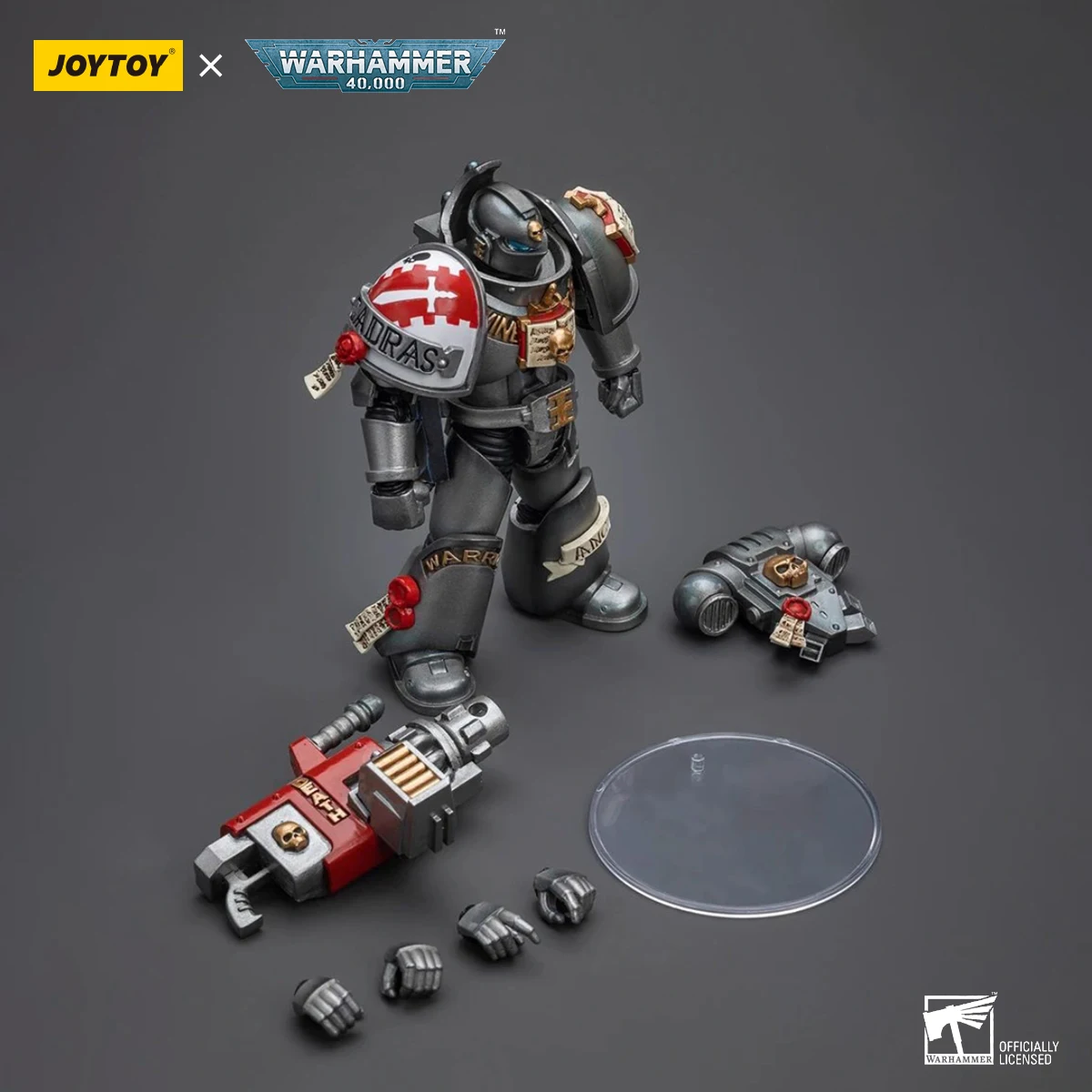 JOYTOY Warhammer 40K Grey Knights Action Figure 1/18 Strike Squad Grey Knight With Psycannon Joints Movable Figurine Model Toys