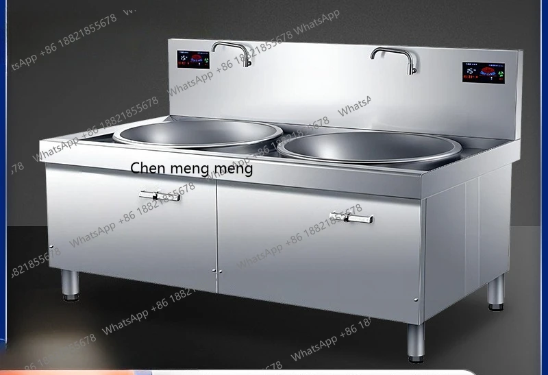 

Induction Cooker Kitchen Large Pot Stove Hotel Canteen Restaurant High Power Stainless Steel Induction Cooker Double Burner