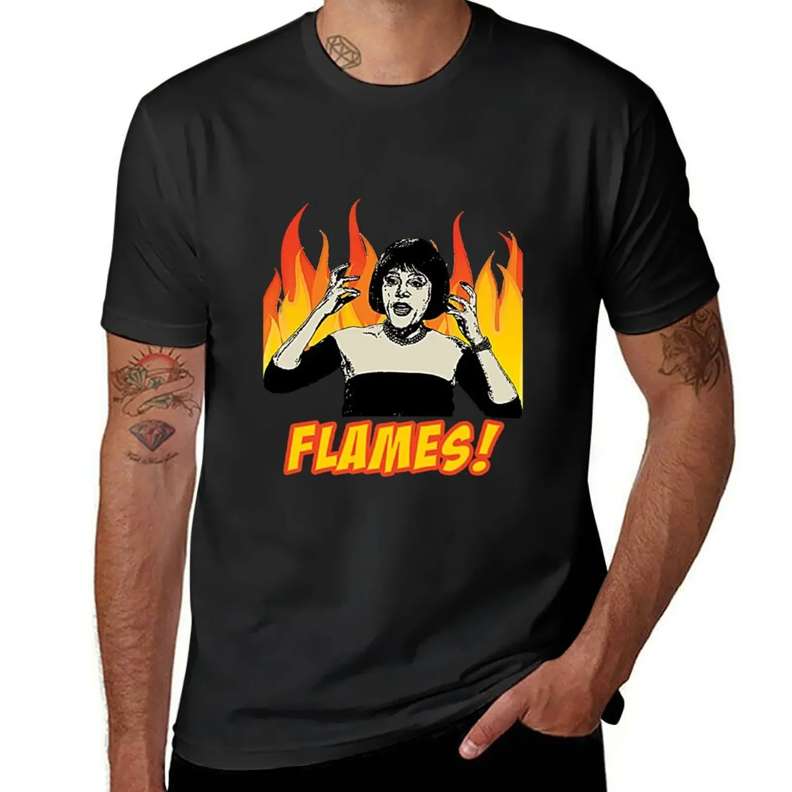 

Flames on the side of my face - Clue 1985 T-Shirt aesthetic clothes plain tee shirts for men