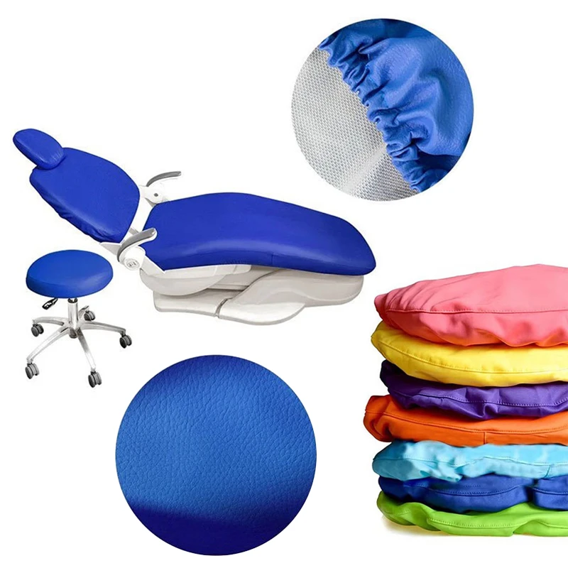 4Pcs/Set Dental Chair Cover Unit PU Leather Dentistry Seat Elastic Waterproof Protective Protector Dentist Equipme Dentistry Lab