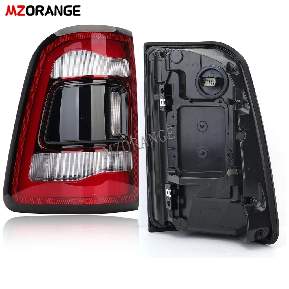 Tail Lights for Dodge RAM 2019 2020 2021 2022 Medium Configuration Without Blind Spots Black Car Assembly 55112992AC 55112993AC