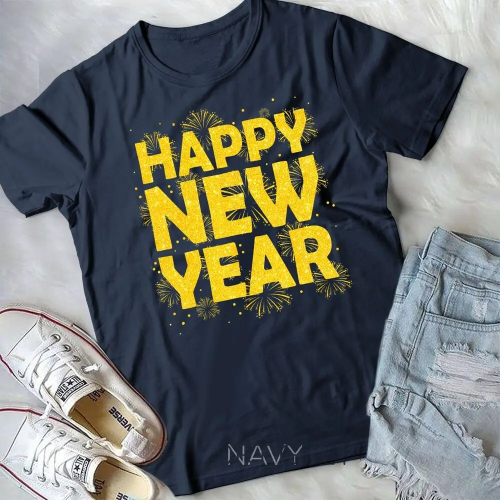 Happy New Year NYE Party 2024 Funny New Years Eve Confetti Unisex T-shirt