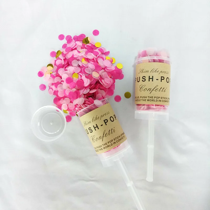 Poppers Mixed Rose Gold Confetti  Bridal Anniversary Push Pop  Baby Shower DIY  s  wedding birthday  Navidad christmas