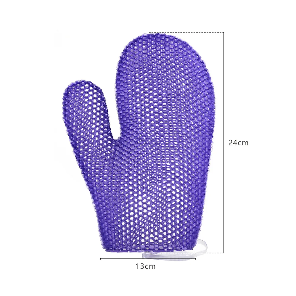 TPU Honeycomb Bath Gloves - Exfoliating  Massage Glove for Shower Makeup Removal and Deep Cleansing