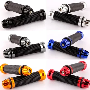 7/8 นิ้ว 22mm รถจักรยานยนต์ Grips Hand Grips สําหรับ Aprilia Victory Honda Suzuki Kawasaki Yamaha BMW Ducati