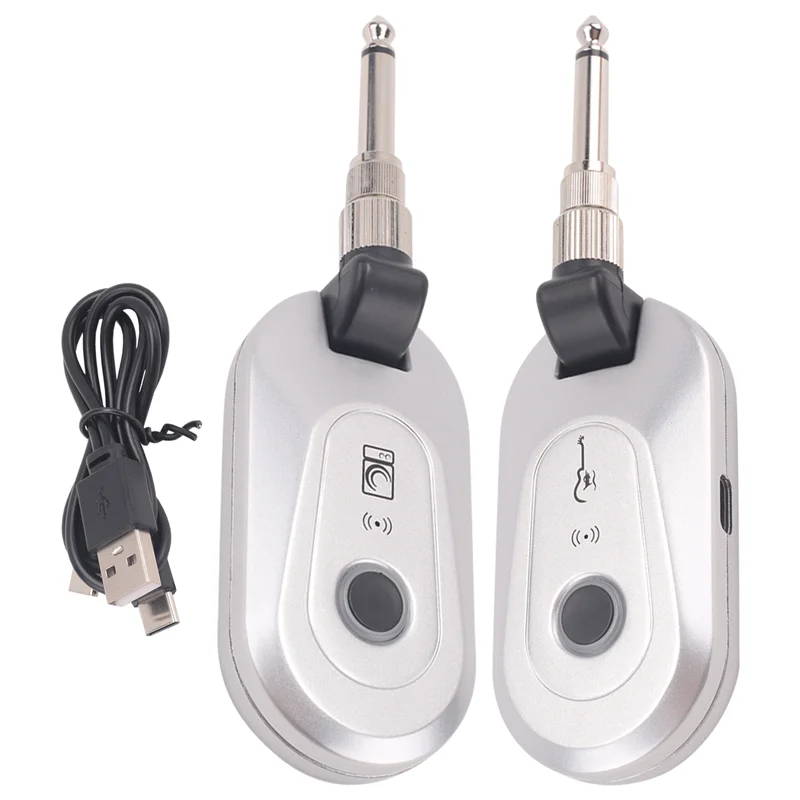 

ABSQ-UHF беспроводной гитарный передатчик приемник встроенная аккумуляторная батарея для систем электрогитары