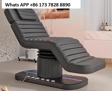 

Electric Beauty Bed Lifting Tattoo Bed Stainless Steel with Foot Control Minimally Invasive Beauty Chair Light Luxury