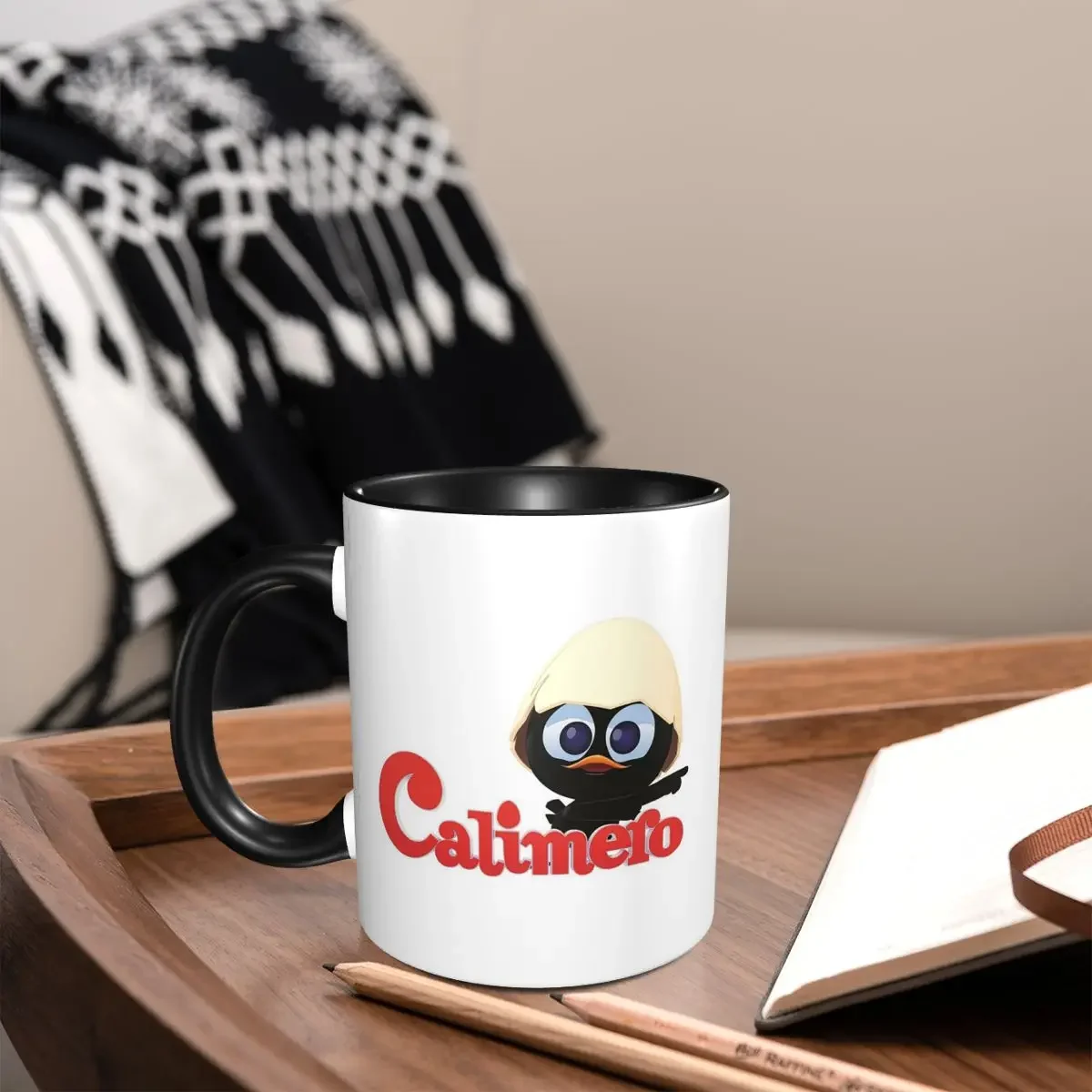 

Calimero Cartoon Comic Mug Funny Ceramic Coffee Cups Tea Mugs Milk Cup Drinkware Gift for Friends