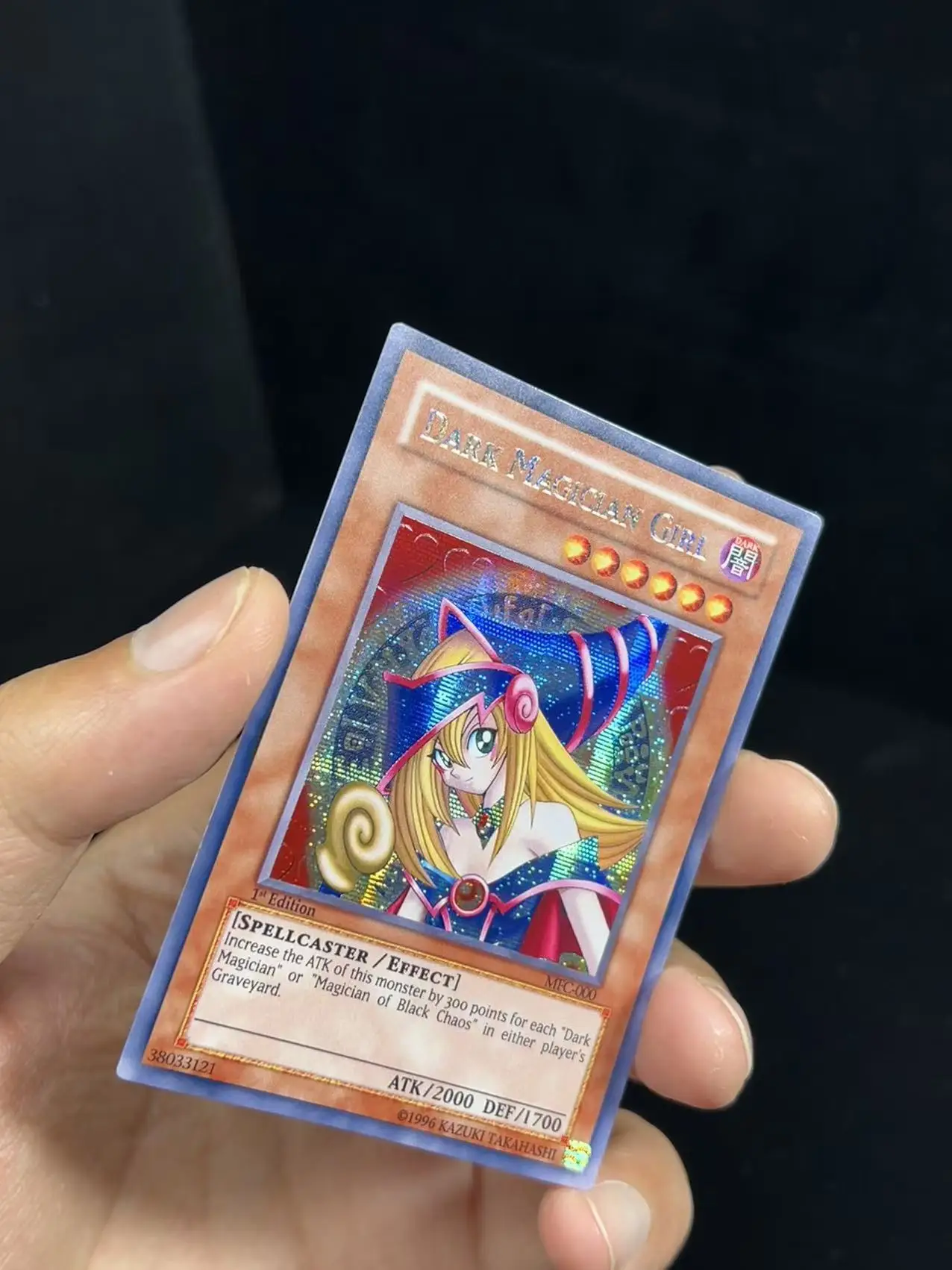 Yu Gi Oh! Magician's Force Dark Magician Girl MFC-000 Secret Rare/SER TCG DIY Customize Game Card (Not Original) view 3