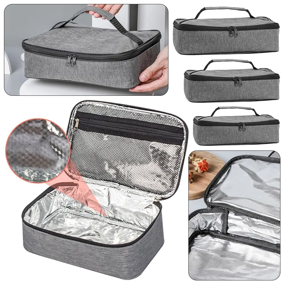 Tragbare Reise-Aufbewahrungstasche Kühltasche Lunchbox Frühstücksorganizer Isolierte Thermotasche