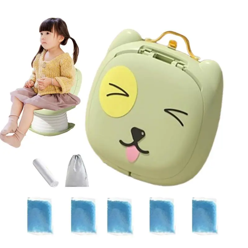 

Portable Potty For Toddler Travel Folding Kids Portable Car Potty Foldable Car Toilet Portable Foldable With Absorbent Paper