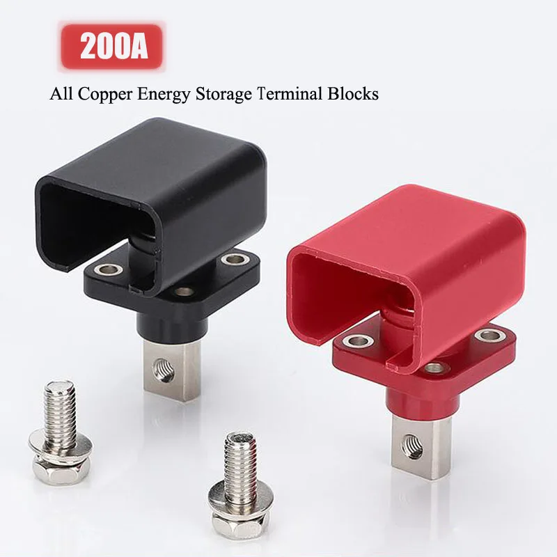 

300A 200A Through-wall Type Energy Storage Terminals High Current Lithium Battery Copper Terminal Block 120A Battery Connector