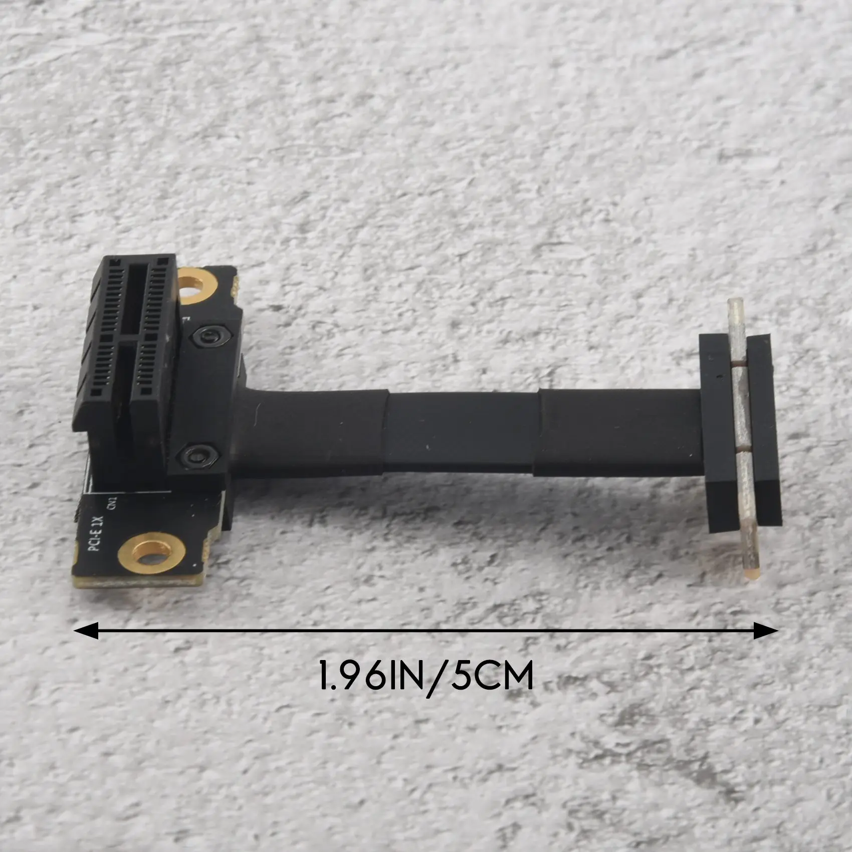 PCIE X1 Riser Cable Dual 90 Graus Ângulo Direito PCIe 3.0 X1 para X1 Cabo de Extensão 8 Gbps PCI Express 1X Riser Card 5cm