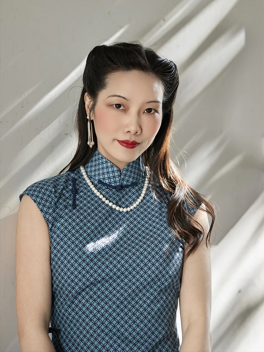 

Modern Hong Kong Sle Retro Spring Edition Full Open Traditional Method Water Wood Youth Faion Women's Long Dr