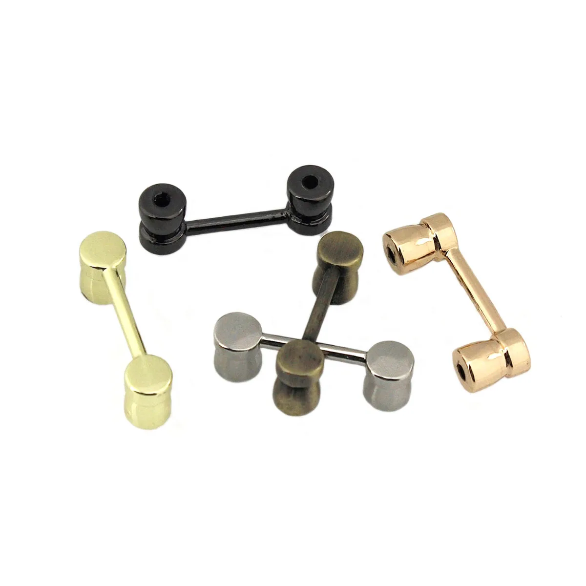 2pcs Zinc Alloy Fashion Bag Arch Bridge Handbag Side New Style Buckle Clips for DIY Bags Belts Strap Leather Crafts Hardware