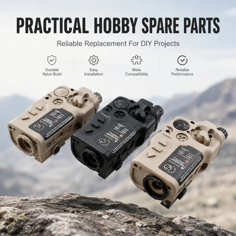 Classic Black Sand Tone Hobby Battery Case Adjustable Structure Model Building Parts Sets