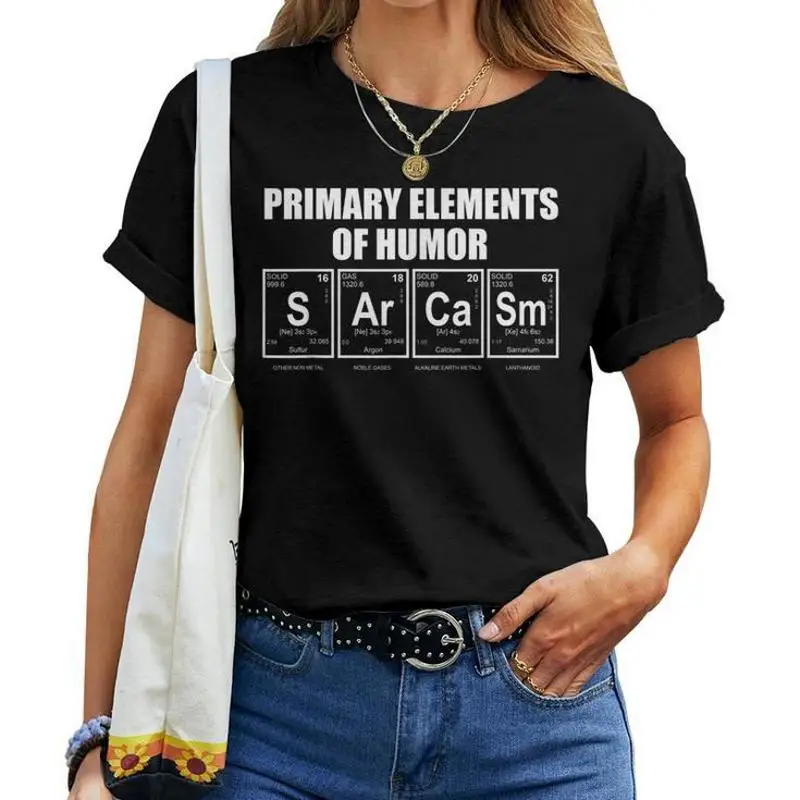 Sarcastic Chemist Dark Humor Fluent In Sarcasm T-Shirt