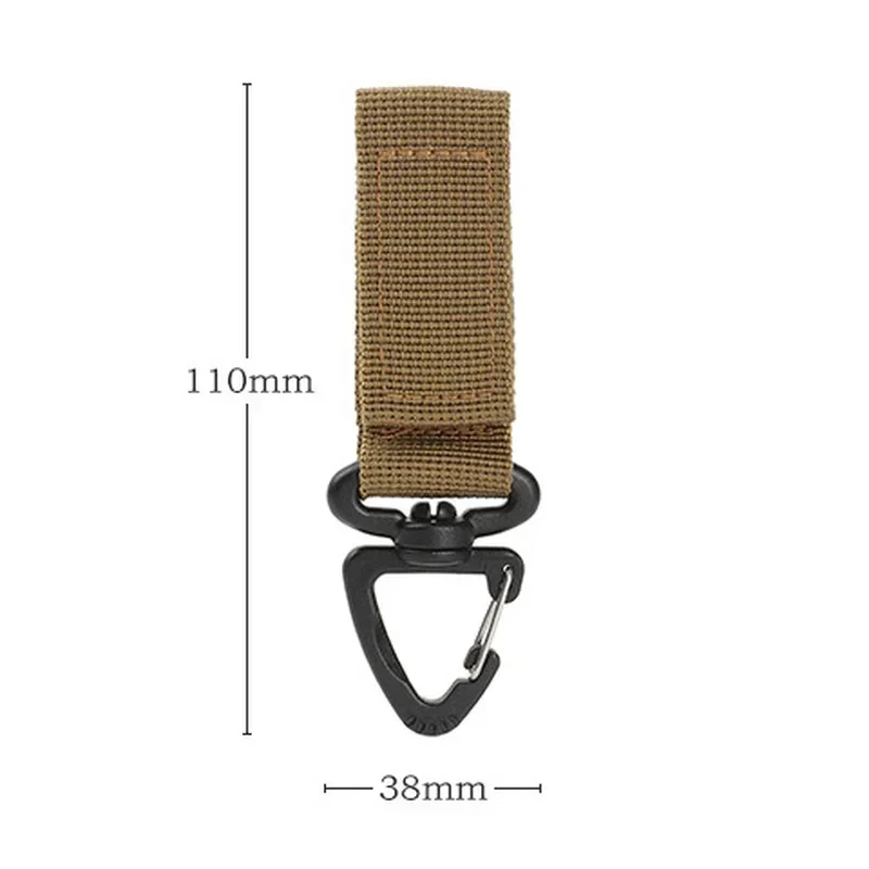 1/2/3pcs Outdoor Camping Carabiner Nylon Training Backpack Key Hook Webbing Buckle System Belt Buckle Hanging Climbing Accessory