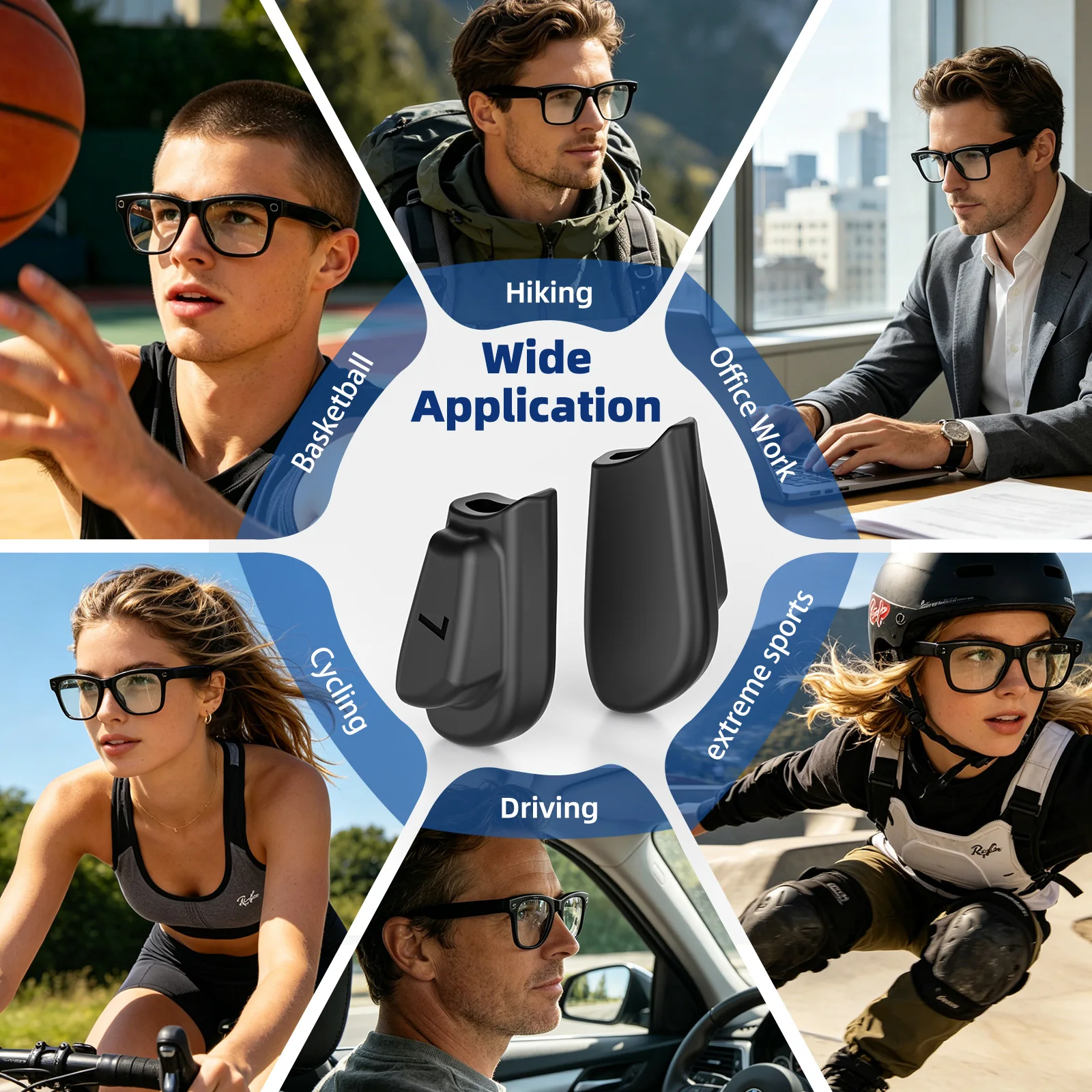 3 Paar rutschfeste Silikon-Brillen-Ohrbügel für Ray-Ban Meta Wayfarer/Skyler/Headliner&Gen 2 Smart Glasses, elastischer Halter – Detail 6