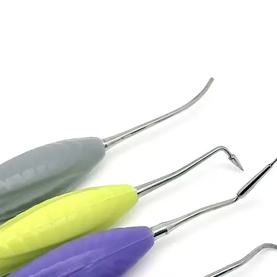 

5Pcs Dental Thick Handle Resin Spatulas Composite Instruments Silicone Resins Filler Set Dentist Aesthetic Restoration Tool