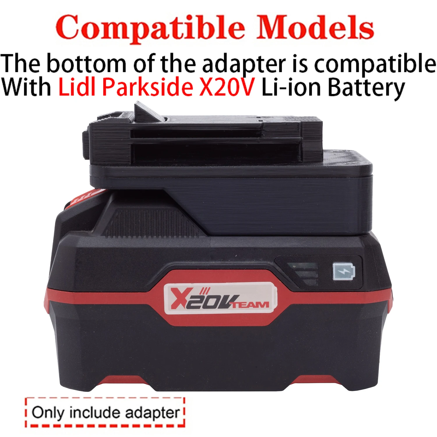 Battery Adapter Converetr For Black+Decker 20V Li-ion Tool To Lidl Parkside X20V Li-ion Battery Adapter Power Tool Accessory