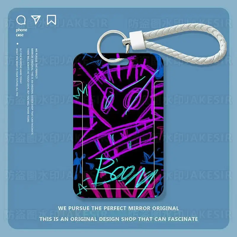 Arcane：League of Legends Ferrule  Keychain Jinx Card Sleeve Student Supplies Friends Gift Bus Card Holder Case Ornament Cos