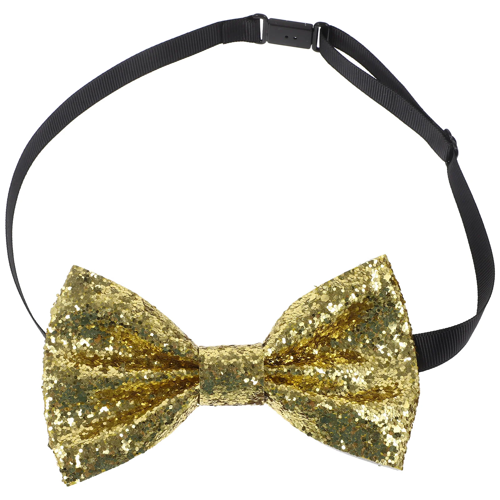 

Bow Tie Bowties Men Pre-tied Sequin Aldult Men's Mens Groom for Wedding Golden Tuxedo Banquet